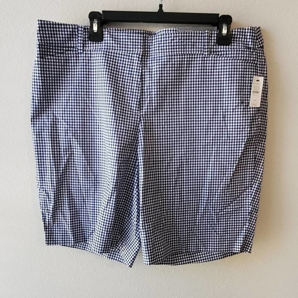 Talbots Navy and White Gingham Women's Shorts